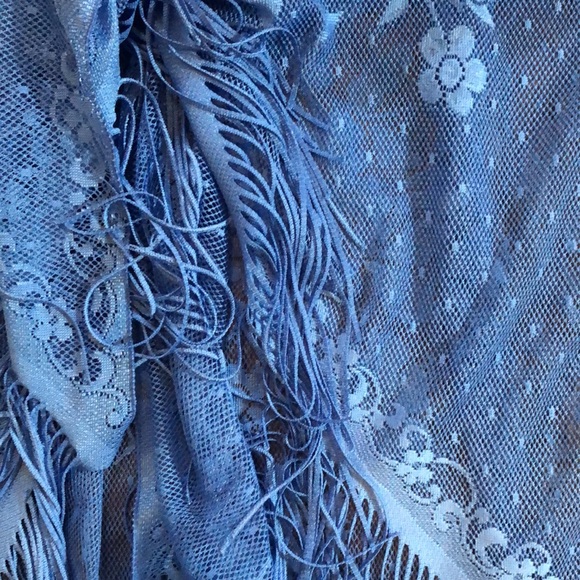 Vintage Lace/Fringe Beach Sarong - Picture 11 of 16